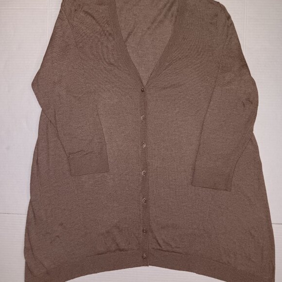 VINCE WOMAN BUTTON UP CARDIGAN SWEATER - Picture 7 of 11